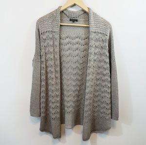 THEORY Oversized  Knit Open Front Cardigan